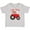 AC-Heather Grey, variant on Inktastic Farmer Tractor Little Sis Girls Baby T-Shirt
