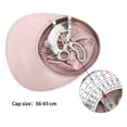 thumbnail image 4 of Visera de verano para mujer con tapa hueca gorra Casual para viajes al aire libre playa Camping senderismo - Rosa SM SunniMix Sombrero de visera de verano, 4 of 8
