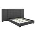 thumbnail image 2 of Modway Sierra Queen Performance Velvet Polyester Platform Bed in Gray, 2 of 7
