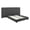 Gray, variant on Maklaine Queen Performance Velvet Polyester Platform Bed in Gray