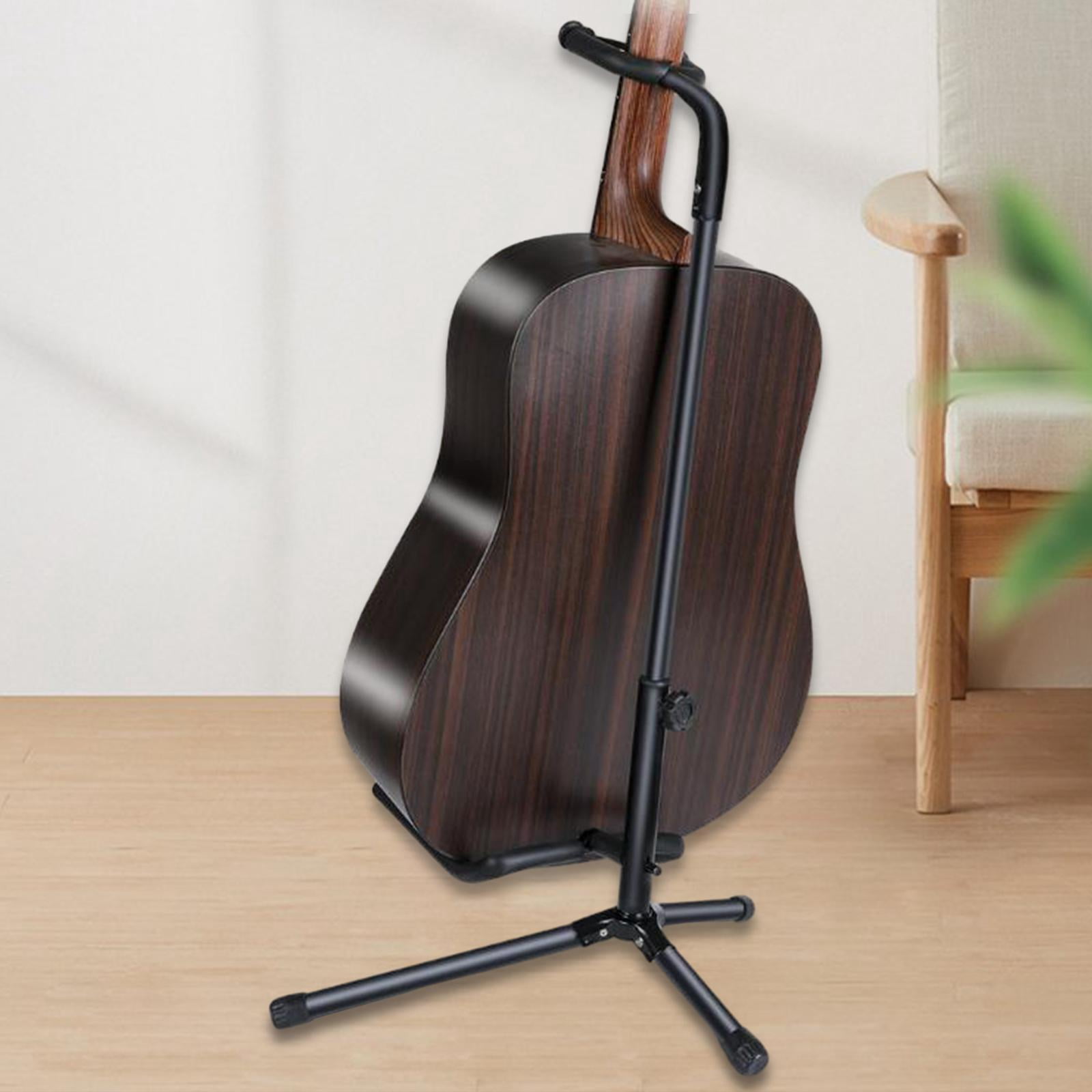 LeeQinersw Guitar Stand Floor Adjustable 22.44-31.50inch Metal Universal Folding Thick Bass