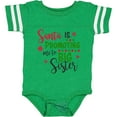 thumbnail image 3 of Inktastic Santa is Promoting Me to Big Sister Girls Baby Bodysuit, 3 of 5