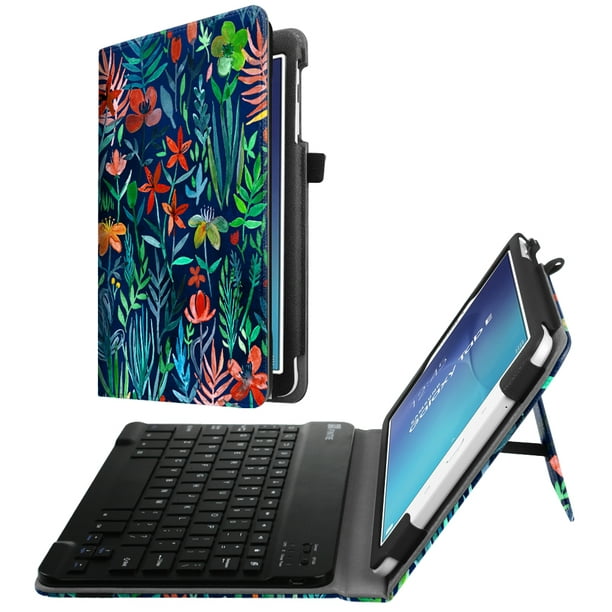 sidde bejdsemiddel Hammer For Samsung Galaxy Tab E 9.6 Tablet Case, Fintie PU Leather Folio Cover W/  Removable Bluetooth Keyboard - Walmart.com