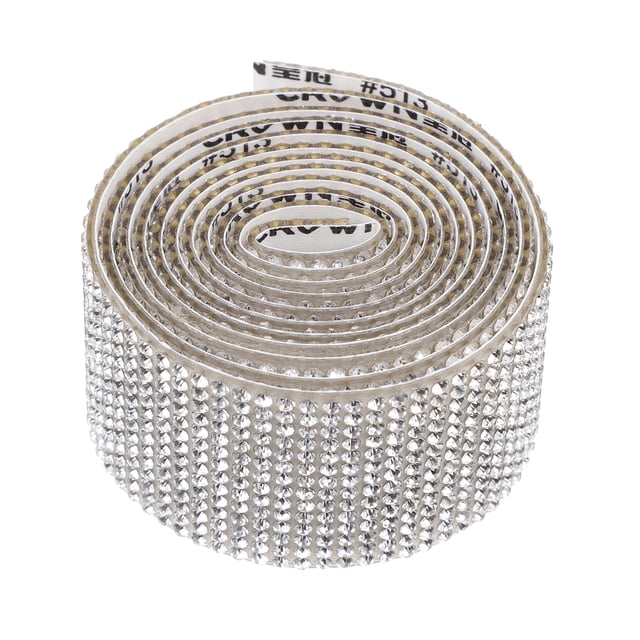 3 rollos de cintas de diamantes de imitación para manualidades, cinta de diamantes para ropa, cinta de diamantes autoadhesiva.