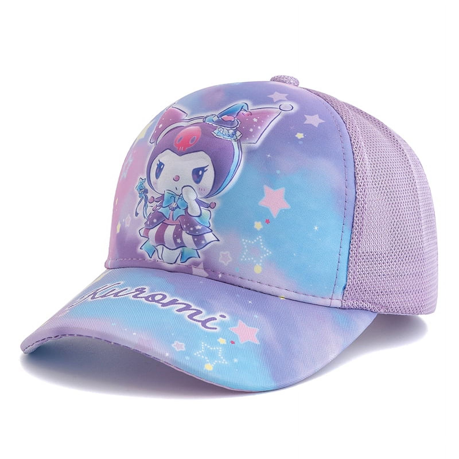 Sanrio Kuromi 3D Cap Sanrio Adult Kuromi Embroidered Precurve Snapback Cap Hat  main image 4