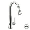 thumbnail image 3 of Moen 7864EWBLS Sleek Motionsense Wave Sensor Touchless One-Handle High Arc Pulldown Modern Kitchen Faucet Featuring Power Clean, Black Stainless, 3 of 7