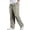 Light Gray_010, variant on Men's Cotton Casual Pants Twill Straight-Leg Full Elastic Waist Pull On Cargo Pants Spring Fall Lightweight Workwear Trousers with Multi-Pocket Army Green L