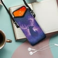 thumbnail image 2 of SEANATIVE Mini Cell Phone Purse Neoprene Small Crossbody Bag for Women Men Lightweight Mobile Phone Bag Compatible with Most Smartphones Travel Essentials, Deer Elk Galaxy Violet, 2 of 7