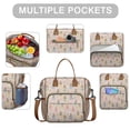 thumbnail image 2 of Beige Princess Watercolor Dress Pattern Womens Lunch Box for Work,Insulated Large Lunch Bag for Tween and Teen,Loncheras Para Mujer,Leakproof Adult Lunch Bag for Work,Beach,Travel,Picnic,Camping, 2 of 7