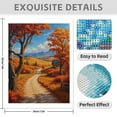 thumbnail image 3 of Diamond Art Kit for Adults, Autumn Pathway Scenic Landscape Diamond Painting for Adults Beginners, DIY Diamond Art Painting Kits, 5D Diamond Painting Crafts for Home Decor 12x16 Frameless, 3 of 7