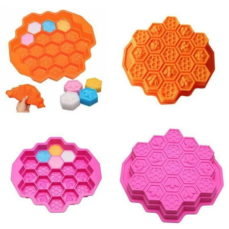 Cake Mold 3D Honeycomb Shaped DIY Silicone Mold Jelly Pudding Chocolate Cake Mold Ice Creams Tray