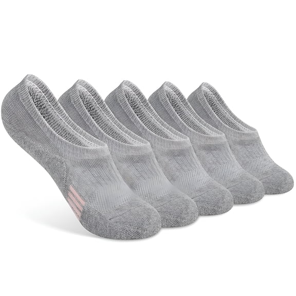 TELOLY No Show Ankle Socks for Women - 5-Pairs Cushioned Breathable for Running Casual Wear