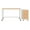 White / Maple, variant on Space Solutions Home Office Metal Desk and Storage Set -  Black
