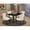Black/Wood, variant on East West Furniture Dining Table- Parson Chairs, NOFR5-BLK-02
