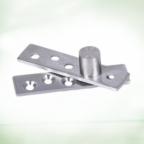 TINKSKY 1Pc Central Pivot Door Hinge Stainless Steel Silver Rotatable Hinge for DIY Enthusiasts