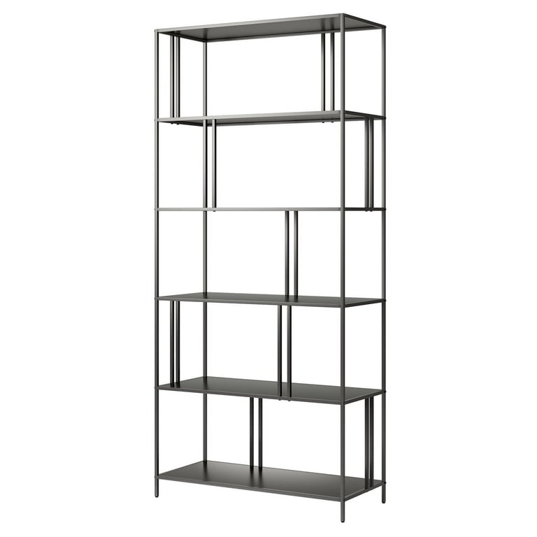 Takako Etagere Bookcase Clean with a soft dry cloth no harsh chemicals or abrasive cleaning materials Shelf Material Metal