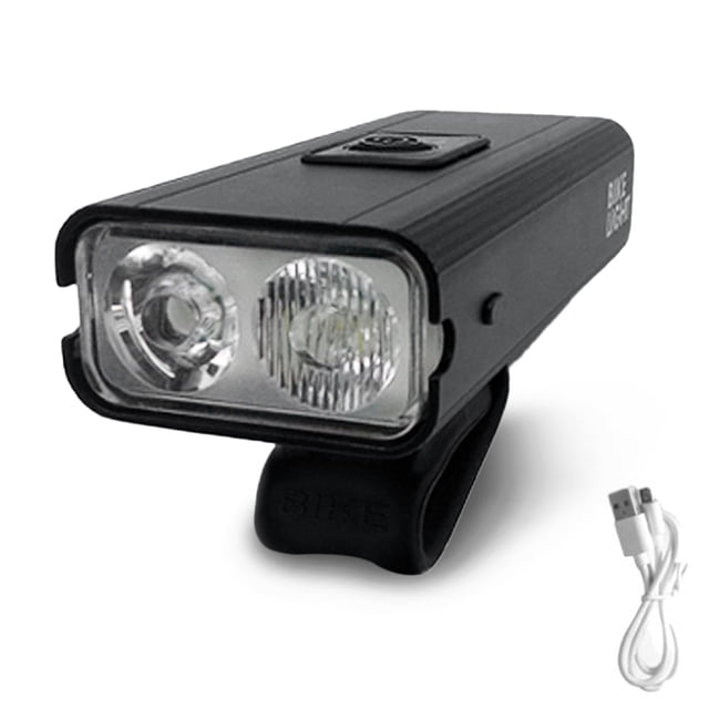 LED Bicycle Light USB Rechargeable Power Display Mountain Road Bike Front Lamp USB Rechargeable Waterproof Cycling Headlight Cycling Equipment