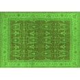 thumbnail image 1 of Ahgly Company Indoor Rectangle Oriental Green Industrial Area Rugs, 2' x 3', 1 of 4