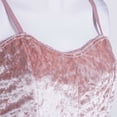 thumbnail image 3 of Women 2PCS Lingerie Set Slim Solid Sling Crop Top Short Elastic Band Pants, 3 of 7