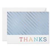 American Greetings Thank You Stationery with Envelopes, Multi-Color Lettering (20-Count)