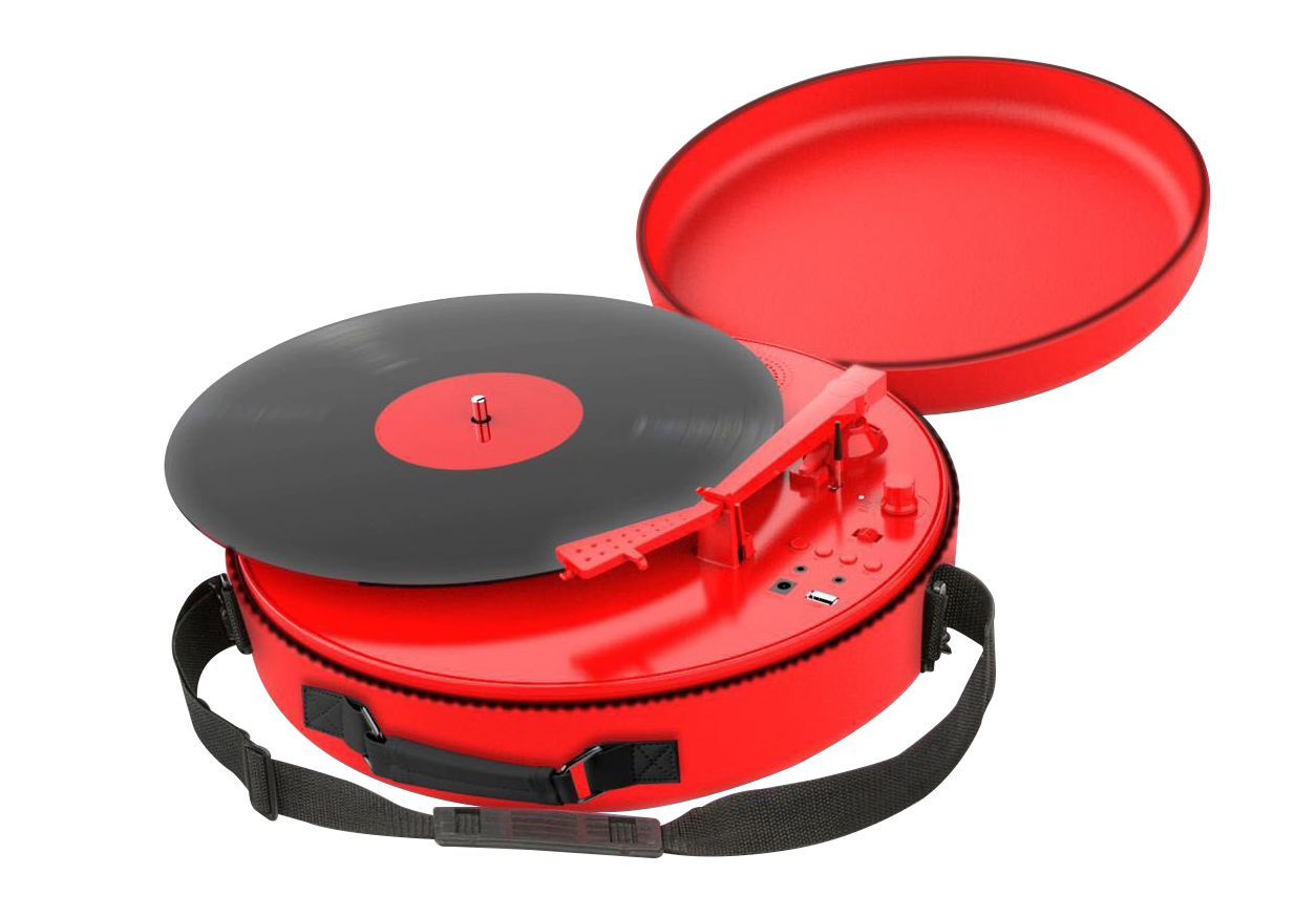 Coca Cola Retro Turntable with Wireless Speaker, 3 Different Playback Modes, 33S, 45S, 78S Playback Support, Portable Carry Case, Vintage Radio - image 5 of 10