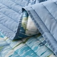thumbnail image 6 of Lush Decor Ikat Drops Quilt 3 Piece Set Full/ Queen Teal - Blue Quilt - Colorful Bedding Set - Eclectic Design - Modern Boho Decor, 6 of 10