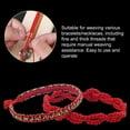 thumbnail image 5 of Wood Bracelet Jig with Scale Adjustable Length Bracelet Maker Kit DIY Hand Knitting Tool Bracelet Braiding Jig with 2 Clips for Belts Lanyards, 5 of 8