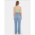 thumbnail image 4 of V-Neck Sleeveless Woven Crop Top, 4 of 5