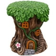 thumbnail image 2 of Northlight Fairy Tree Stump Outdoor Garden Plant Stand - 13.75", 2 of 6