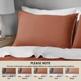 thumbnail image 5 of Mainstays Garment Washed Striped Pillow Sham, Standard, Terracotta Orange, 1 Pack, 5 of 7