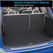Cargo Liner For 2018-2024 Ford Expedition Lincoln Navigator 7&8 Seater (Not Fit Max or L) All Weather 2024 Expedition Accessories (Trunk Mat+3rd Row Backrest Mats)