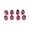 Red, variant on Vegetable Cutter Shapes Set,8 PCS Mini Cookie Cutters Set Fruit Cookie Pastry Stamps Mold for Baking and Food Supplement Tool Accessories (Yellow)
