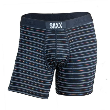 Saxx Underwear Co Men's Black Gradient Stripe Vibe Boxer Brief - XL ...