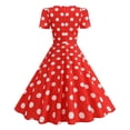 thumbnail image 4 of YuXingFu Long Dresses for Women Maxi V-Neck Plus Size Womens Dress Short Sleeve Relaxed Long Casual Summer Red M, 4 of 9
