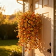 thumbnail image 4 of Crizantemos artificiales de otoño para colgar en macetas de seda para exteriores, reales para el porche, patio, balcón y jardín en otoño, 4 of 7