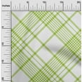 thumbnail image 2 of oneOone Cotton Poplin Light Green Fabric Tartan Dress Material Fabric Print Fabric By The Yard 42 Inch Wide-8874, 2 of 4