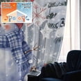 thumbnail image 5 of Blue Snowman Christmas Blackout Curtains for Bedroom/Living Room, Pinch Pleated Black Out Curtains, Xmas Pine Tree Berries Snowflakes Room Darkening Window Drapes with Hooks 2 Panels, 39"x70", 5 of 8