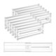 thumbnail image 1 of Paquete de 12 divisores de cajones para ropa, organizador de cajones extensible ajustable, separadores de plástico transparente, 1 of 4