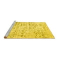 thumbnail image 2 of Ahgly Company Machine Washable Indoor Rectangle Solid Yellow Modern Area Rugs, 4' x 6', 2 of 4
