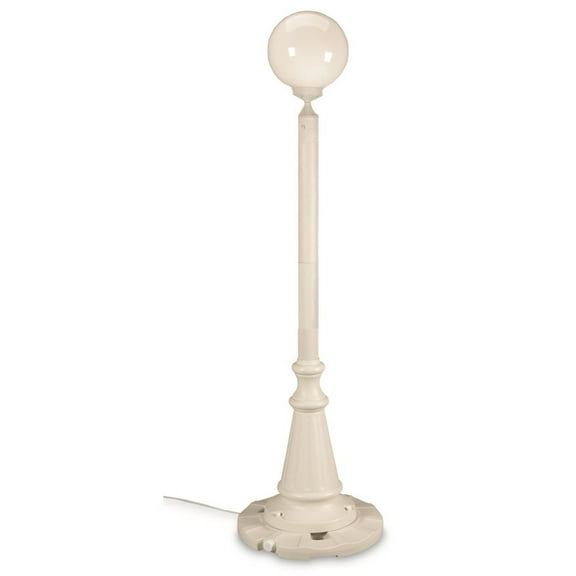 Patio Living Concepts European 00331 Single White Globe Lantern Patio Lamp