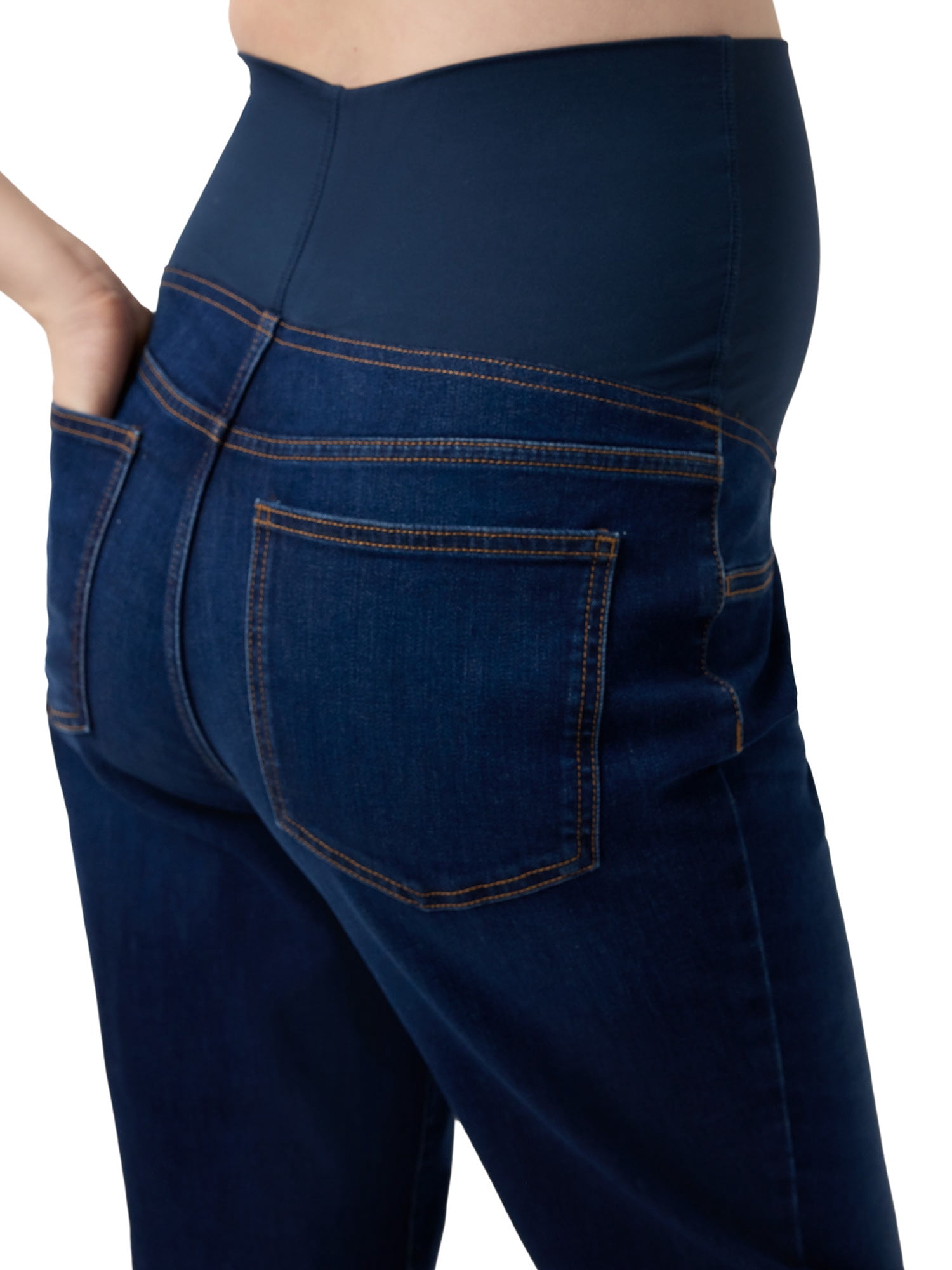 Ingrid & Isabel For Every Belly Women's Maternity Over the Belly Denim Jeans, Sizes S-XXL