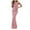 Pink, variant on Women’s Sexy Deep V Sequin Dress Elegant Bodycon Backless Maxi Ball Gown Sleeveless Formal Mermaid Prom Dresses