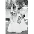 thumbnail image 5 of YAZI  Flower Girls Lace Bridesmaid Dress Long A Line Wedding Pageant Dresses Tulle Party Gown, 5 of 13