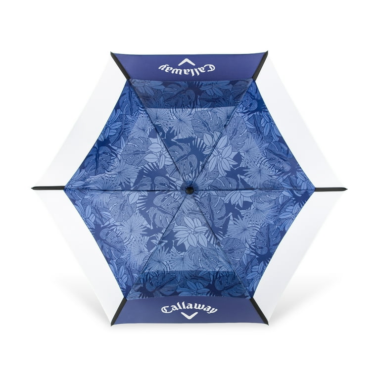 Callaway Vortex Stick Auto Open Golf Umbrella - Tropic Fronds 68