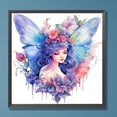thumbnail image 1 of Pintura de diamante 5D DIY Taladro redondo completo Mariposa Hada Decoración para el hogar JShteea El nuevo, 1 of 9