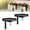 2pcs, variant on Wall-Mounted Metal Bird Bath Basin, Outside Bird Feeders Tray with Hook for Feeder, Bracket Waterer Balcony Yard Outside for Hummingbird Squirrel