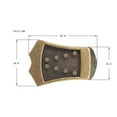 thumbnail image 5 of Pièces de Cordier Triangle en Métal Bronze pour Remplacement de Mandoline Supérieure Cintrée à 8 Cordes, 5 of 5