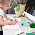 thumbnail image 4 of MORESEC Desktop Storage Box With Calendar With Drawers With Pen Support Multi-Function Household Office Supplies Plastic Storage Box Deals of the Day Clearance Prime, Green, 4 of 6