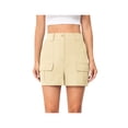 thumbnail image 6 of Asklazy Women High Waist Pockets overalls Shorts Summer Casual Shorts,US Size,Light Nude,M, 6 of 10