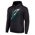 thumbnail image 2 of Unisex Starter Black Philadelphia Eagles Color Scratch Fleece Pullover Hoodie, 2 of 3